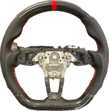 Enhanced Cipher Steering Wheel Leather, real Carbon Fibre with Red Stitching ND (2015-Current)