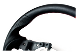 Enhanced Cipher Steering Wheel Leather with Red Stitching + Red Center Stripe ND (2015-Current)