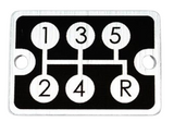 Shift Pattern Aluminium Plate - RevLimiter (NA/NB 5 Speed 1989-2000)