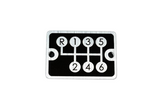 Shift Pattern Aluminium Plate - RevLimiter (NC/ND 6 Speed 2005-2015-Current)