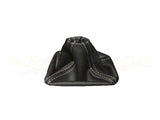 Leather Gear Shift Boot - Black w/ Black Stitching (NC)