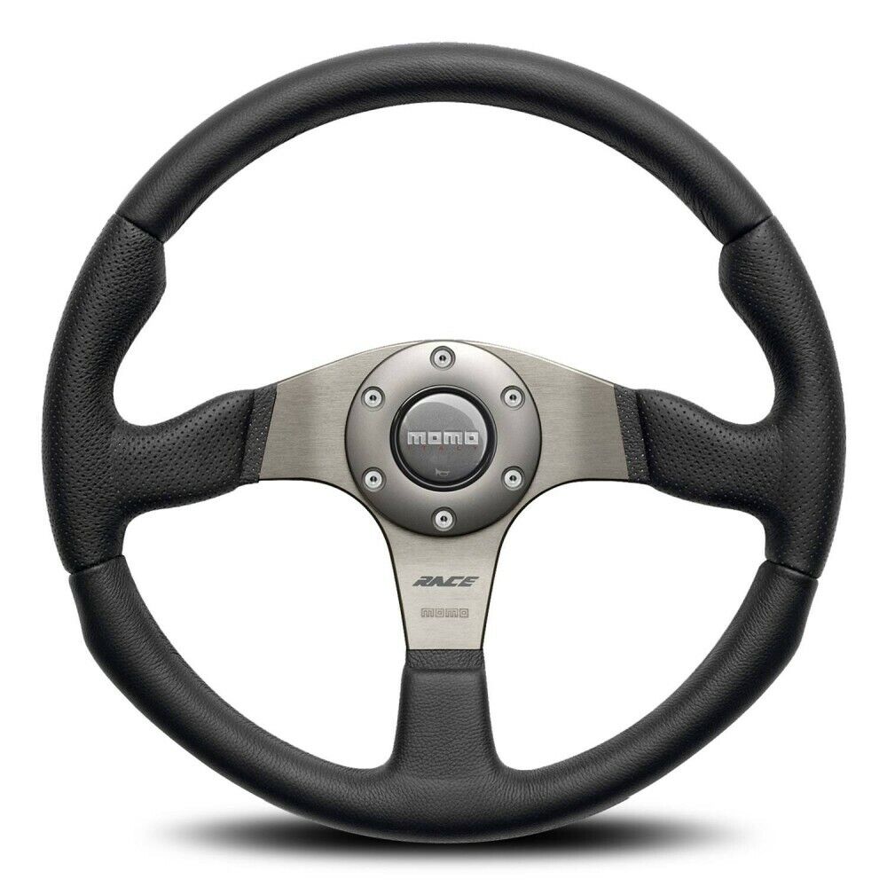 MOMO Race Steering Wheel Black Leather 350mm (NA 1989-1997) – MX5