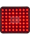 Square Red LED Rain light 12V Fia Approved 100mm X 92mm
