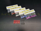 Fender Bolt & Washer Kit M6 8PC (Various Colours)
