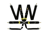 Racing Harness - 6 Point - 3" Straps - FIA Approved (Black/Red/Blue)
