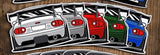 Modified MX5 NA Race Car Decal Sticker - 4 inch (Various Colours)