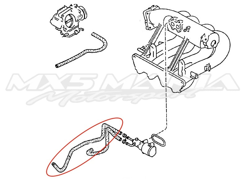 Bypass Hose 3 Genuine (NA6) MX5 Mania