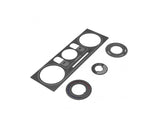 Brushed Stainless / Black Heater Panel (HVAC) - Jass Performance (NB 1998-2004)