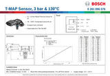 Bosch T-MAP Sensor, 3 bar & 130 deg C