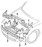 Radiator Centre Support Bracket - Genuine (NA 1989-1997)