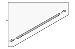 Door to Glass Weather Strips Left/Right - Genuine (NC 2005-2014)