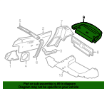 Rear Parcel Shelf Carpet - Genuine (NA 1989-1997)