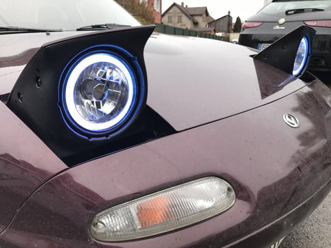 Carbon Miata LED Halo Ring kit (With Remote Control) - (NA 1989-1997)