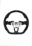 Enhanced Cipher Steering Wheel Leather, Hydro dipped Carbon Fibre with Red Stitching ND (2015-Current)