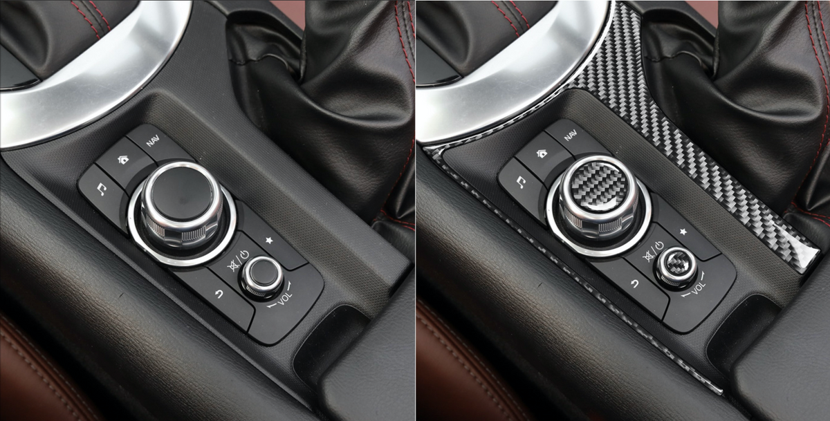 Carbon Fibre Console Commands Covers (ND 2015-Current) – MX5 Mania