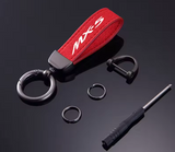 Suede Leather Key Chain Car Key Ring - (NA/NB/NC/ND 1989-Current)