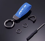 Suede Leather Key Chain Car Key Ring - (NA/NB/NC/ND 1989-Current)