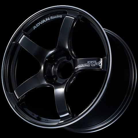 ADVAN Racing TC-4 - Black Gun Metallic and Ring  - 15x8 - 4x100 - ET28 SET OF 4