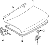 Boot / Trunk Seal - Genuine (NB 1998 - 2004)