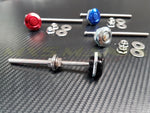 Quick Release Latch - Push Button (Black / Red / Blue / Silver)