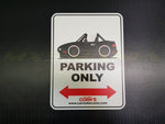 Car Make Corn's - MX-5 Parking Only Sign - Various Colours (NA 1989-1997)