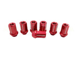 949 Racing 7075 Forged Alloy Wheel Nuts [4 PACK] 12x1.5 (Black/Silver/Red)