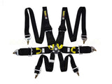 Racing Harness - 6 Point - 3"/2" Straps - FIA Approved - HANS Compatible (Black/Red/Blue)