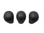 Leather Gear Shift Knob 6 Speed w/ Black Silver or Red Stitching - Genuine (NB8B/C 2000-2004)