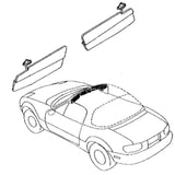 JDM Folding Sunvisor - Left OR Right - Genuine (NA/NB 1989-2004)