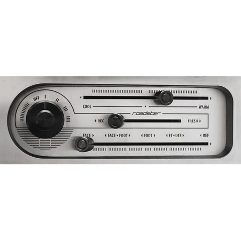 Heater Panel (HVAC) Black Aluminium Knobs A/C - Jass Performance (NA 1989-1997)