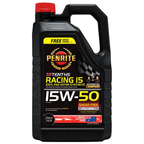 Penrite 10 Tenths Racing Oil 15w50 (5L)