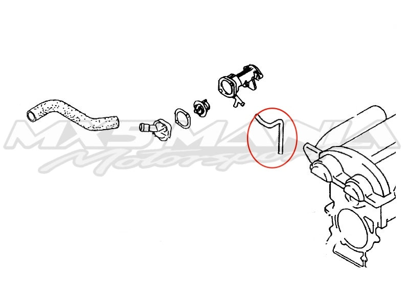 Bypass Hose 4 Genuine (NB8B/C) MX5 Mania