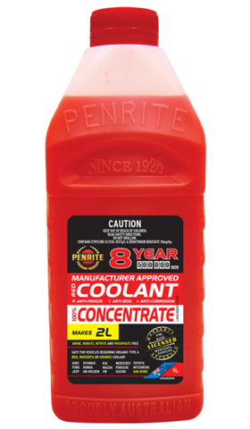 Penrite '8 Year Coolant Concentrate' Red 1 Litre