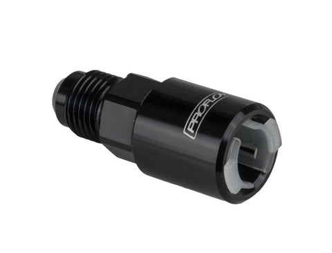 5/16" Female Fitting Quick Connect Straight To -06AN Male Black - Proflow