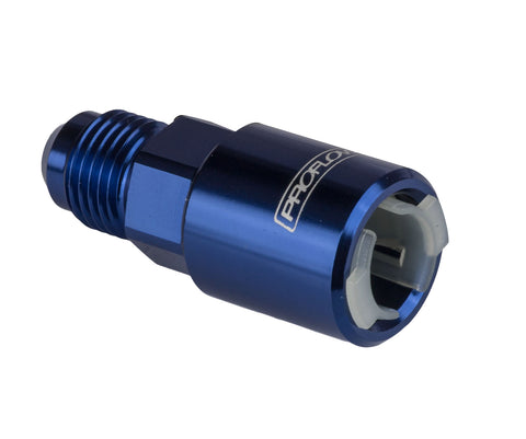 5/16" Female Fitting Quick Connect Straight To -06AN Blue
