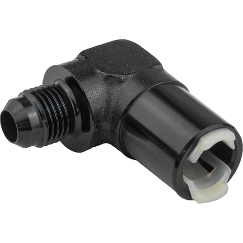 5/16" Female Fitting Quick Connect 90 Degree To -06AN Male Black