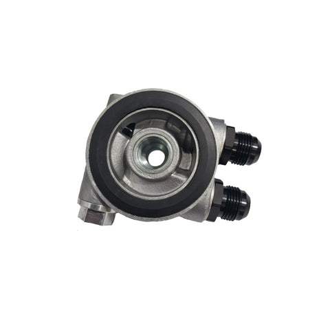 M20 X 1.5 Oil Filter Sandwich Plate Adapter - Pressure/Temp Sensor Mount (Purple)