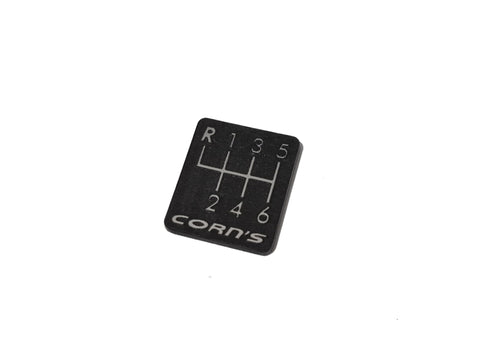 Corn's Shift Emblem Plate - 6 Speed BLACK (NC/ND 2005-2021)
