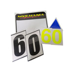 Racing Side Numbers Pair + Dayglo Windscreen Number (Your Race Number!)