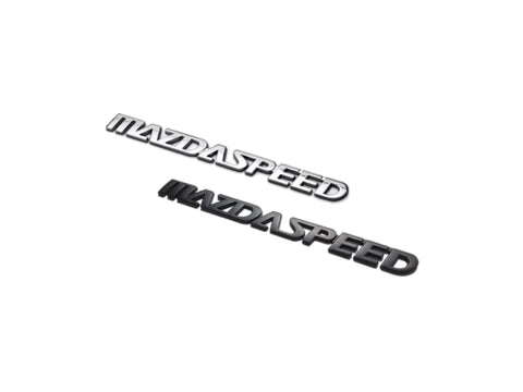 Mazdaspeed Logo Badge 16cm Black / Chrome (NA/NB/NC/ND)