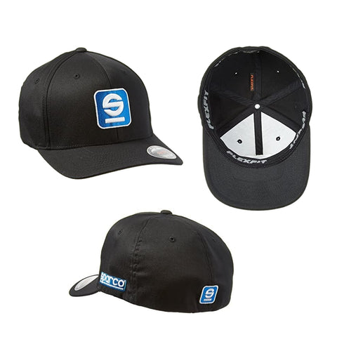 Genuine Sparco 'S' Logo Flexfit Cap / Hat (Large/X-Large)