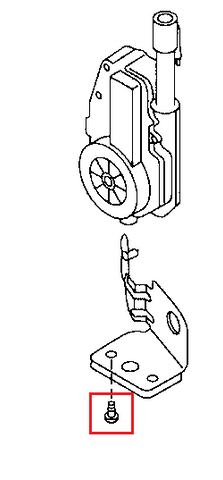 Antenna Screw for Electric Motor Antenna Base - Genuine (NB 1998-2004)