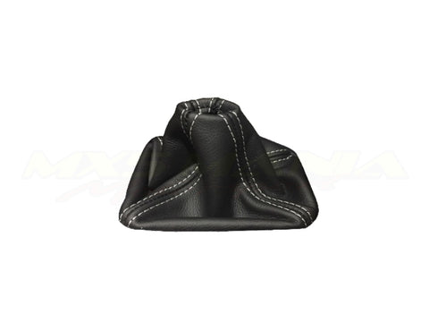 Leather Gear Shift Boot - Black w/ White Stitching (NA/NB)