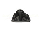 Leather Gear Shift Boot - Black w/ Red Stitching (NA/NB)