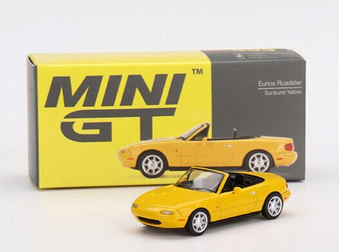 1/64 Mini GT NA Model - Mazda MX-5 Eunos Roadster (Yellow)