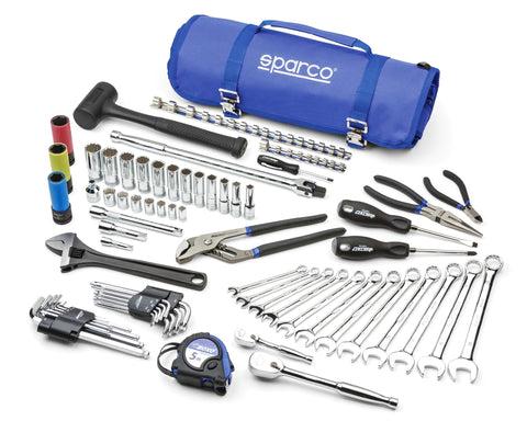Sparco / BoxoUSA Track Day Tool Kit Roll - 68 Piece