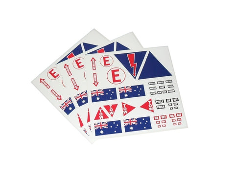 CAMS Approved Competition Racing Decal Sticker Sheet